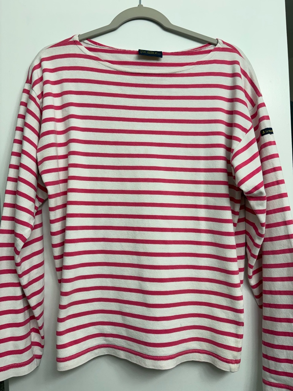 Le Minor France Breton Striped Pink & White Long Sleeve Tee 4 French Girl